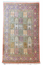 #2595 Pure silk Persian Qom Bakhtiyar design