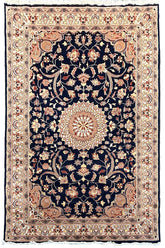 #6732 Pakistan Esfahan single knot on cotton base