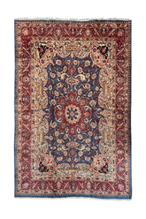 #8200 Vintage Persian Kashmar wool on cotton base