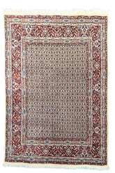 Hand-knotted Persian Mood rug in 100% wool on a cotton base featuring a traditional Mahi fish design - #7205.