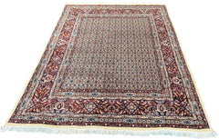 Hand-knotted Persian Mood rug in 100% wool on a cotton base featuring a traditional Mahi fish design - #7205.