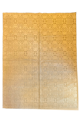 Contemporary #YM-A-67-3 bamboo silk rug with cut and loop texture, featuring a luxurious 100% bamboo silk pile in a modern minimalist design by AL-SHAHZADI HK LIMITED.