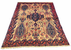 #180 Vintage Persian Afshar wool on cotton base