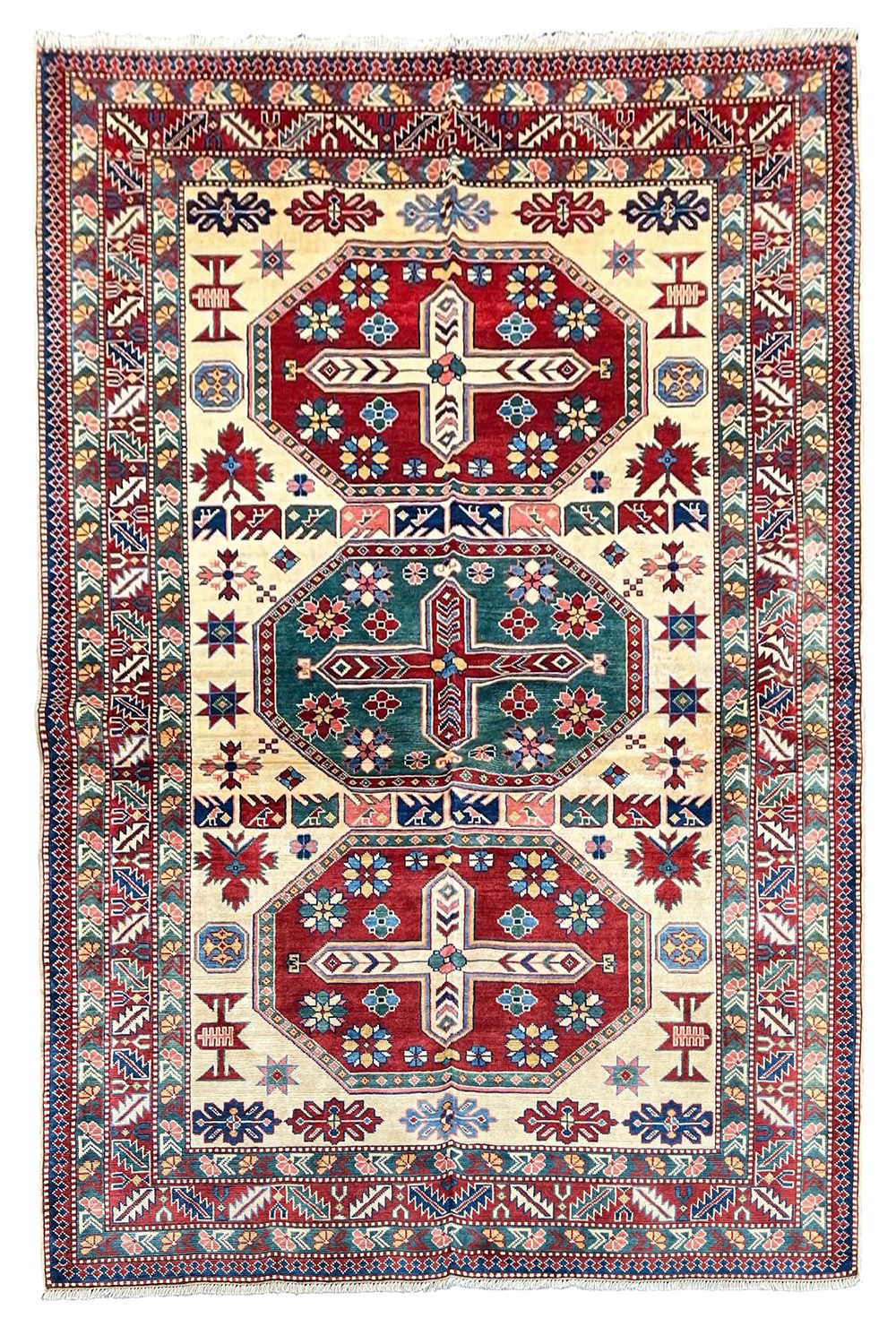#2688 Shirvan from Azerbijan wool on cotton base