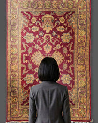 Hand-Knotted Afghani Chobi Rug on Cotton Base - #314