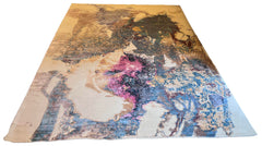 #6521 CLA 122 Modern multi color 60% bamboo silk & 40% wool