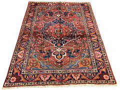 #7523 Vintage Persian Bakhtiar wool on cotton base