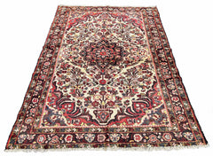 #7577 Vintage Persian Afshar wool on cotton base