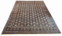 #8202 Vintage Persian Mood in Gul Dan design wool on cotton base