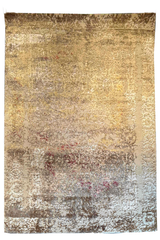 #YM-A-105 Modern multi color 60% bamboo silk & 40% wool