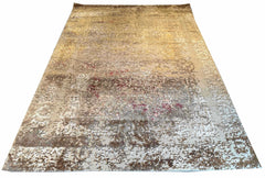 #YM-A-105 Modern multi color 60% bamboo silk & 40% wool