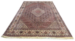Hand-knotted Bidjar rug in 100% wool on a cotton base featuring a traditional Mahi design - #7384.