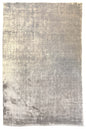 Lustrous handmade modern abstract 100% blue bamboo silk rug with radiant light-reflecting textures #8347.