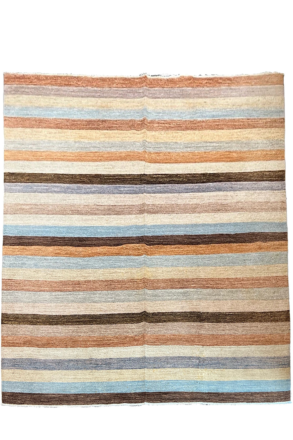 Hand-knotted Persian multi-color Gabbeh rug in 100% wool on a cotton foundation featuring vibrant geometric tribal motifs #59467.