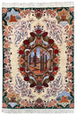 Hand-knotted Tabriz pictorial rug in 100% wool on a cotton base featuring ancient Persepolis ruins and the Tomb of Cyrus - #7248.