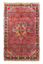 Authentic #7571 Persian Bidjar wool rug with traditional Herati pattern, hand-knotted on cotton base by AL-SHAHZADI HK LIMITED