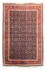 Authentic #7566 Persian Tabriz wool on cotton base rug with Mahi design by AL-SHAHZADI HK LIMITED.