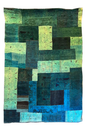 High-intent Vintage Afghani & Persian Patchwork Rug featuring a unique hand-stitched tribal mosaic design - #5276.