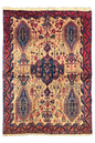 Authentic Vintage Persian Afshar Rug wool on cotton base with tribal geometric patterns - #180.