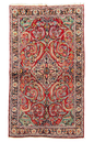 Authentic #7547 vintage Persian Afshar wool on cotton base rug with tribal geometric patterns by AL-SHAHZADI HK LIMITED.