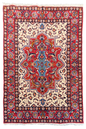 Authentic #7572 Vintage Persian Isfahan rug with central floral medallion and scrolling vine field, hand-knotted wool on cotton base by AL-SHAHZADI HK LIMITED.