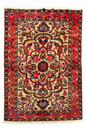 Authentic #7534 vintage Persian Kashan wool on cotton base rug with traditional floral medallion by AL-SHAHZADI HK LIMITED.