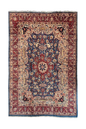 Authentic #8200 Vintage Persian Kashmar rug with Zirhaki archaeological design, hand-knotted wool on cotton base by AL-SHAHZADI HK LIMITED.