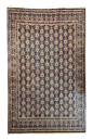 Authentic #8202 Vintage Persian Mood rug, hand-knotted Guldan vase design with fine wool on cotton base by AL-SHAHZADI HK LIMITED.