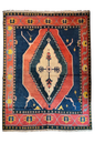 Large vintage Turkish Kars wool rug, hand-knotted wool on wool base with authentic nomadic patterns and rustic texture by AL-SHAHZADI HK LIMITED (12'3" x 9'0").